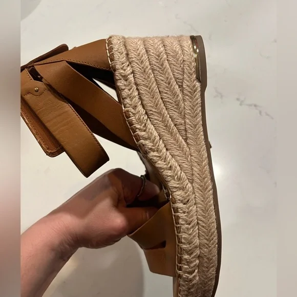 New Franco Sarto Callia Wedge Sandal espadrille Sz 8M - Picture 5 of 6
